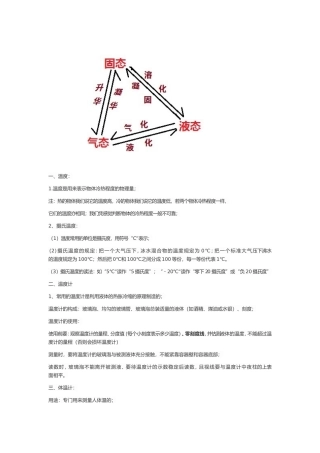 物态变化知识图