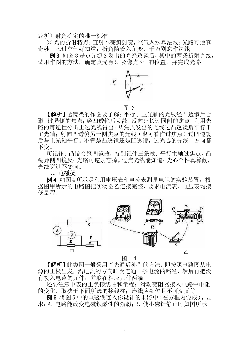 中考物理作图专题复习_第2页