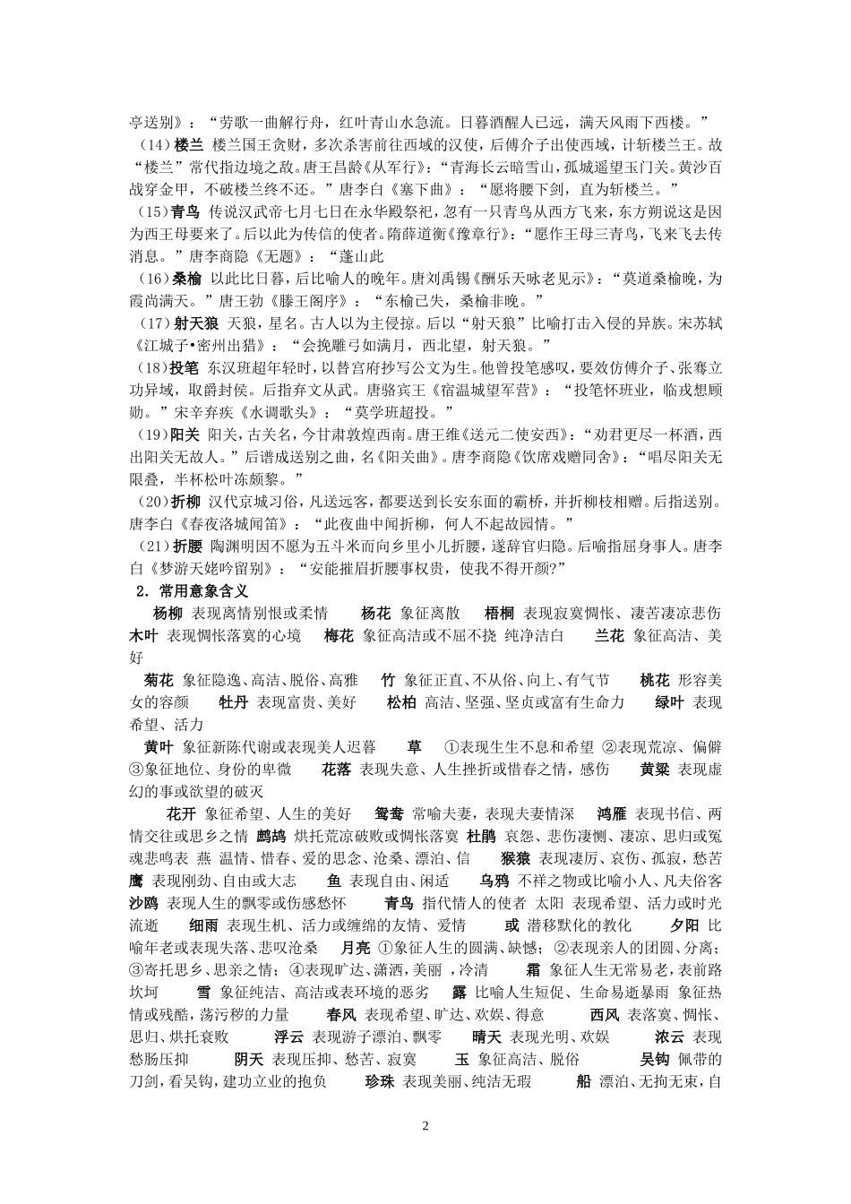 初三诗歌复习_第2页