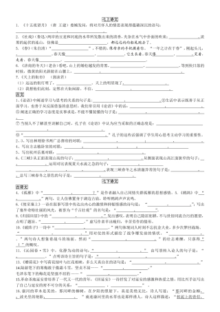 七上下古诗文