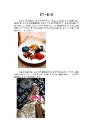 植物扎染简介