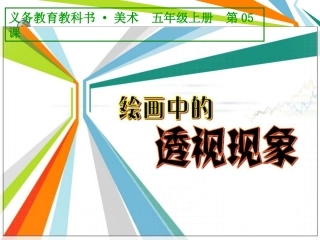 《绘画中的透视现象》课件
