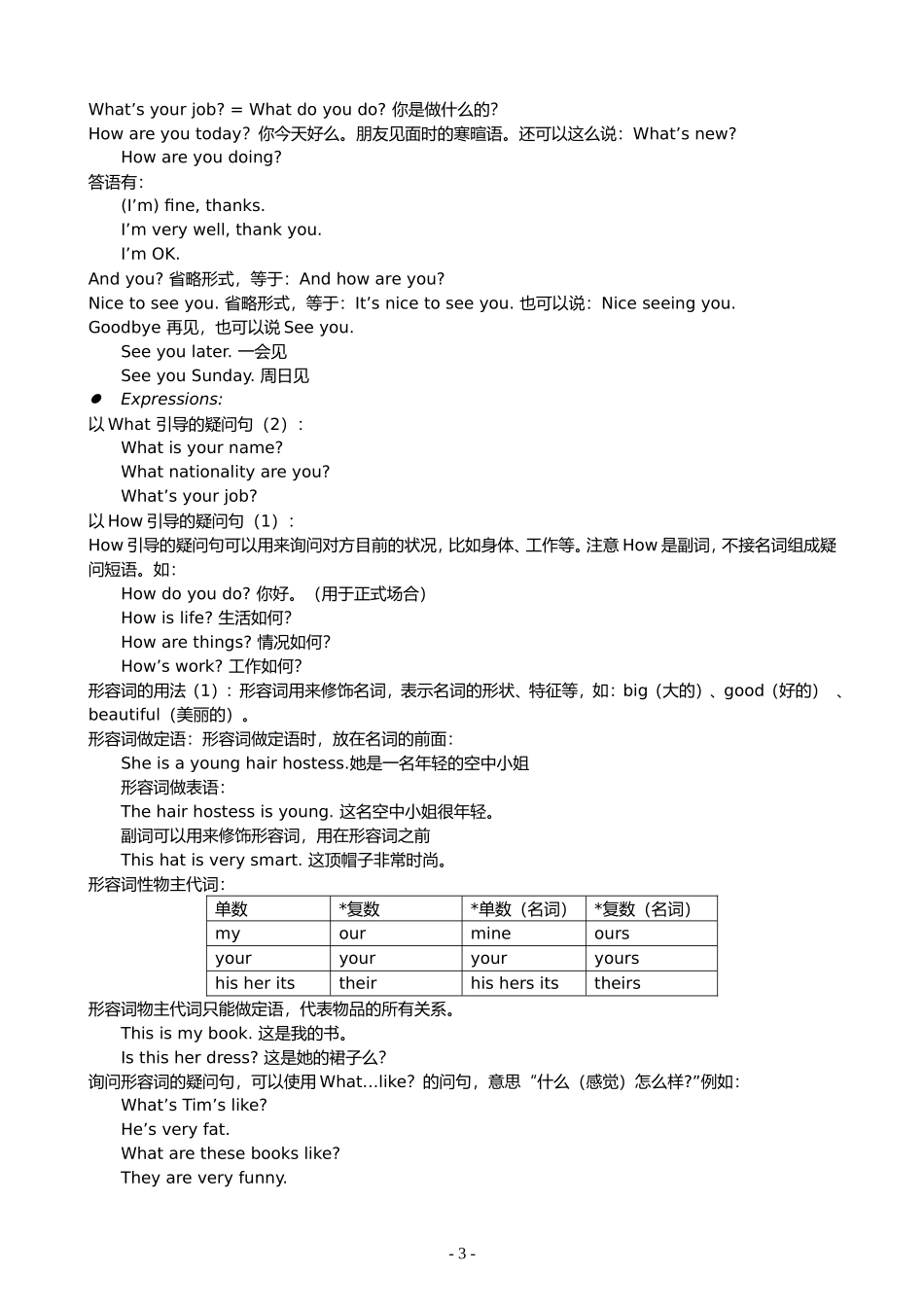 新概念英语第一册原创笔记_第3页