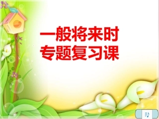 将来时态复习课