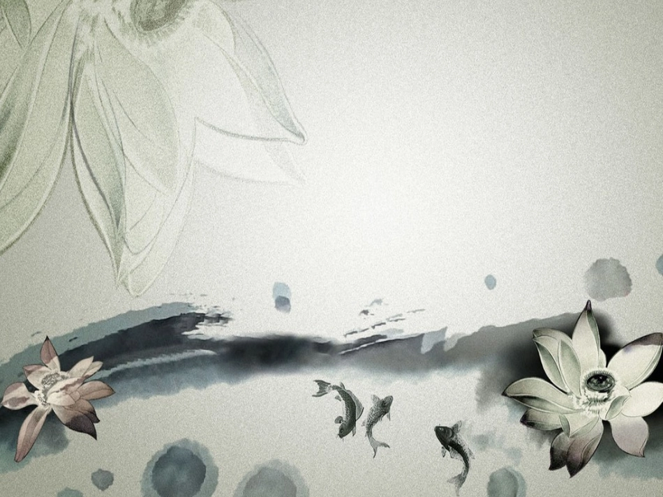 典雅水墨山水背景模板【无水印】_第2页