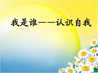 我是谁——认识自我
