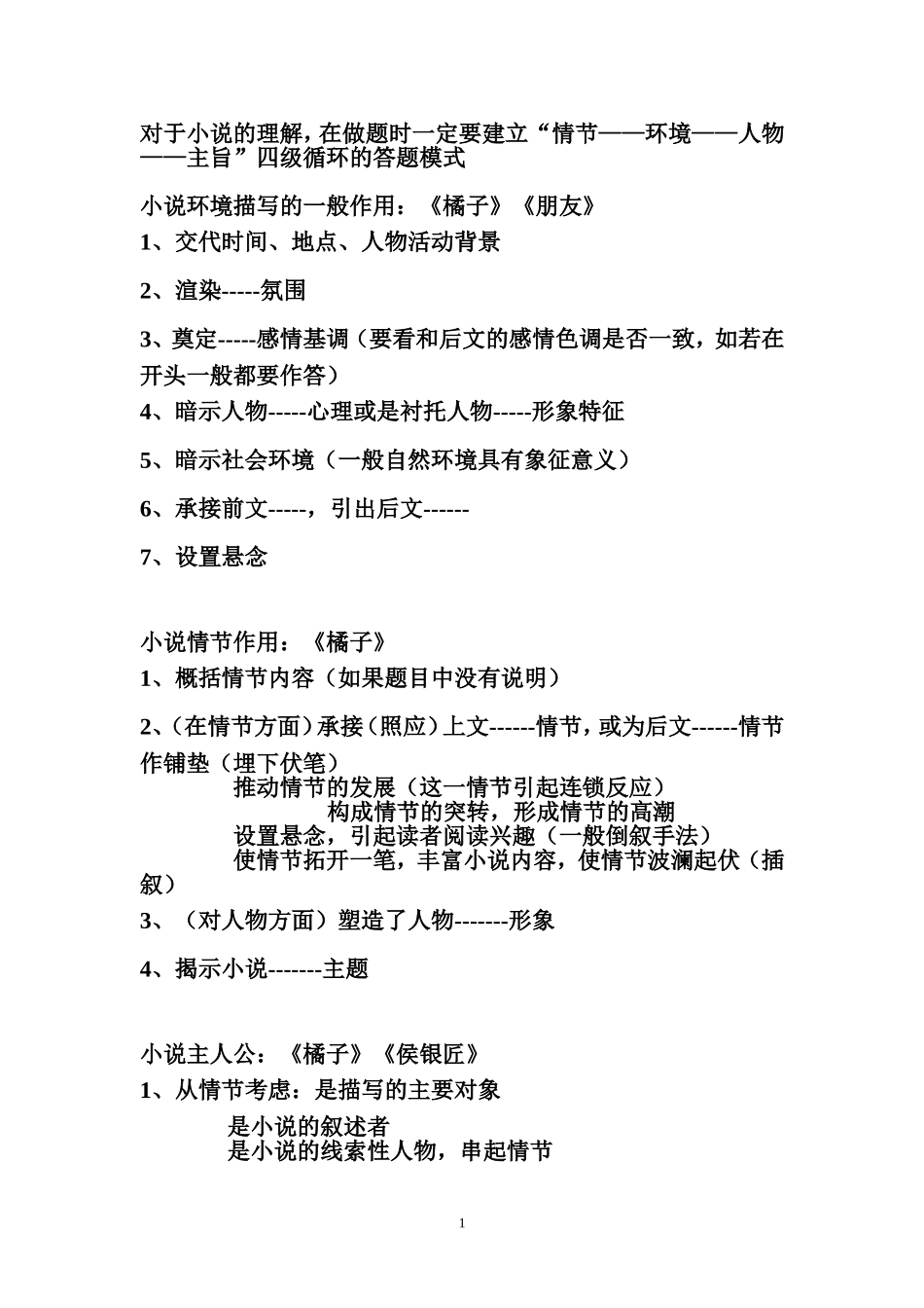 对于小说的理解_第1页