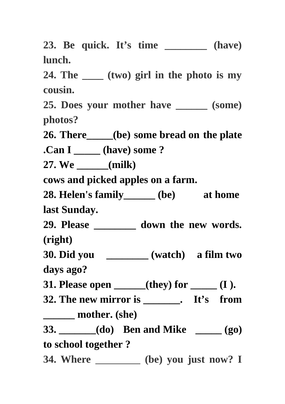 适当形式填空_第3页