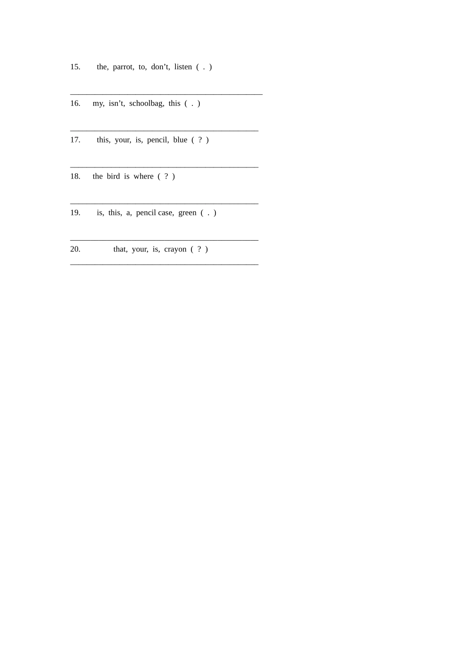 三下连词成句_第2页