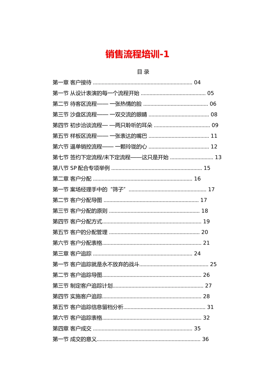 销售流程培训追踪_第1页