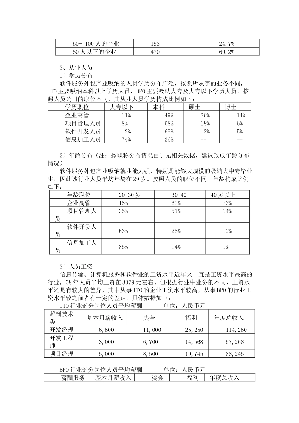 西安高新区软件和服务外包产业状况及金融危机的影响_第3页