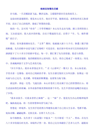 晚晴里智慧的灵蝶