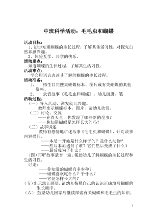 毛毛虫变蝴蝶