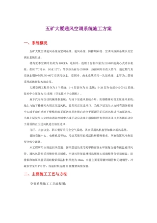 通风空调专项施工方案
