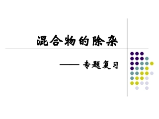 除杂_专题复习