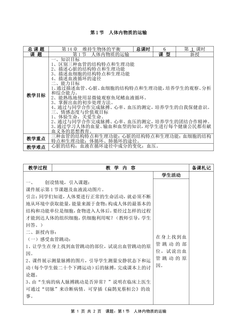 人体内物质的运输_第1页