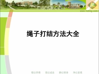 绳子打结方法大全