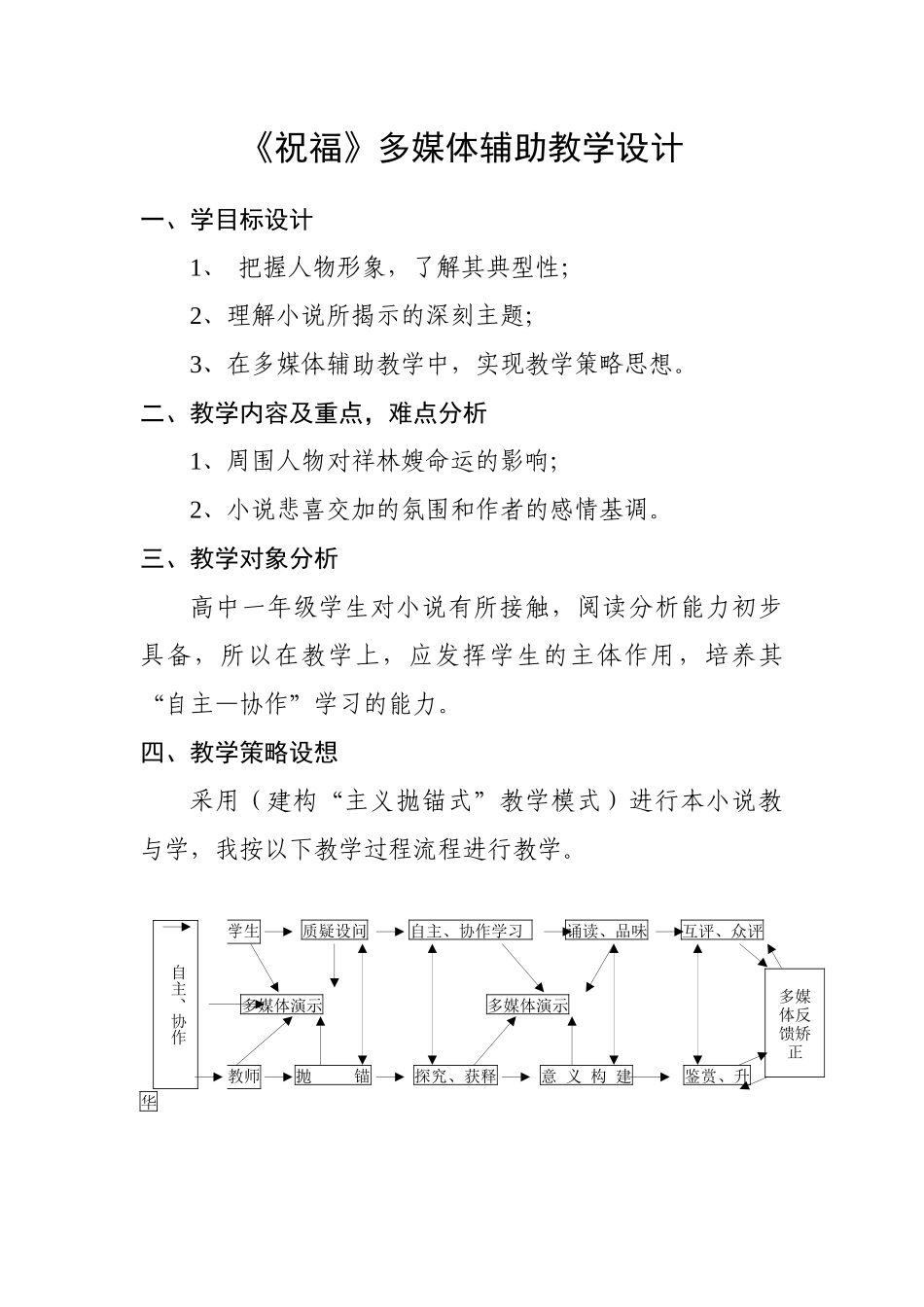 祝福多媒体辅助教学设计_第2页