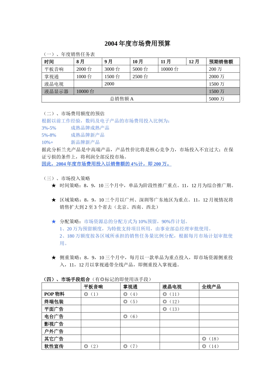 兰光新品市场推广策划方案_第3页