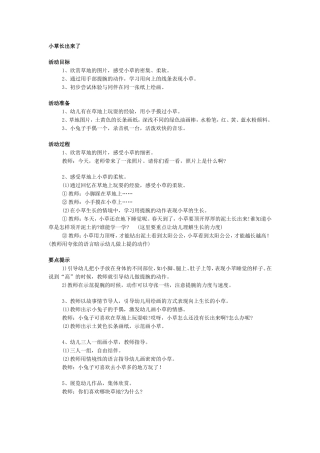 小草长出来了