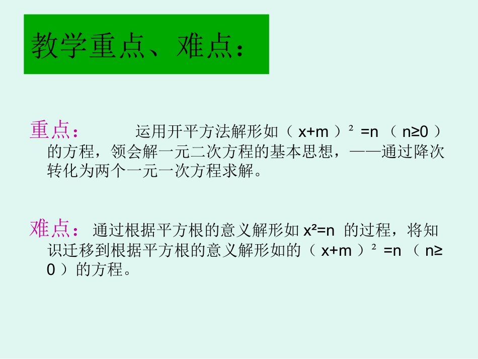 （自制）一元二次方程的解（课件）_第3页