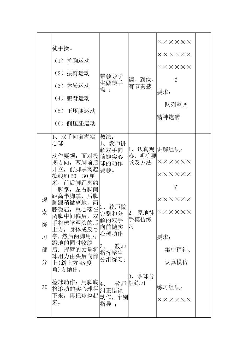 《双手向前抛实心球》教案_第2页