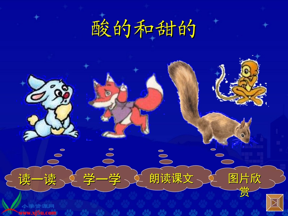 (中小学精品）《酸的和甜的》教学演示课件_第2页