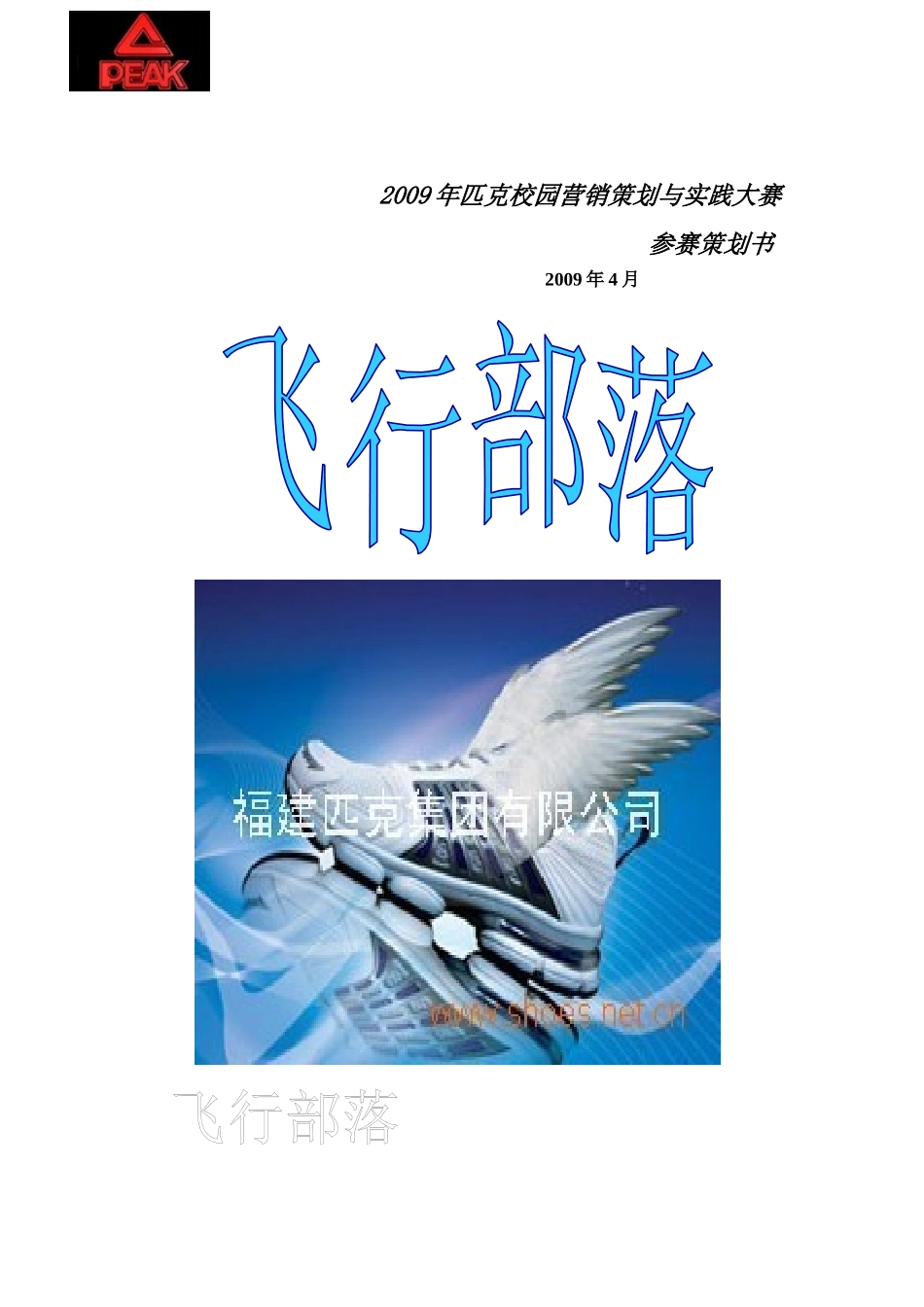 匹克校园年度营销策划与实践大赛_第1页