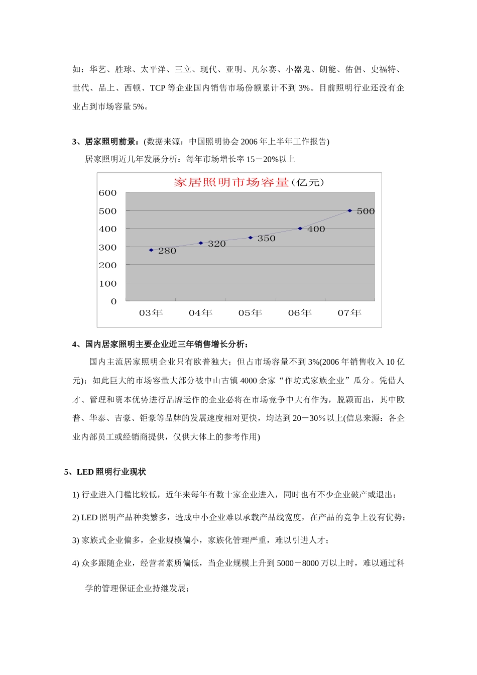 银雨LED照明市场营销方案解析_第3页