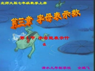 (中小学精品）字母能表示什么演示文稿