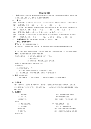 语句知识结构图