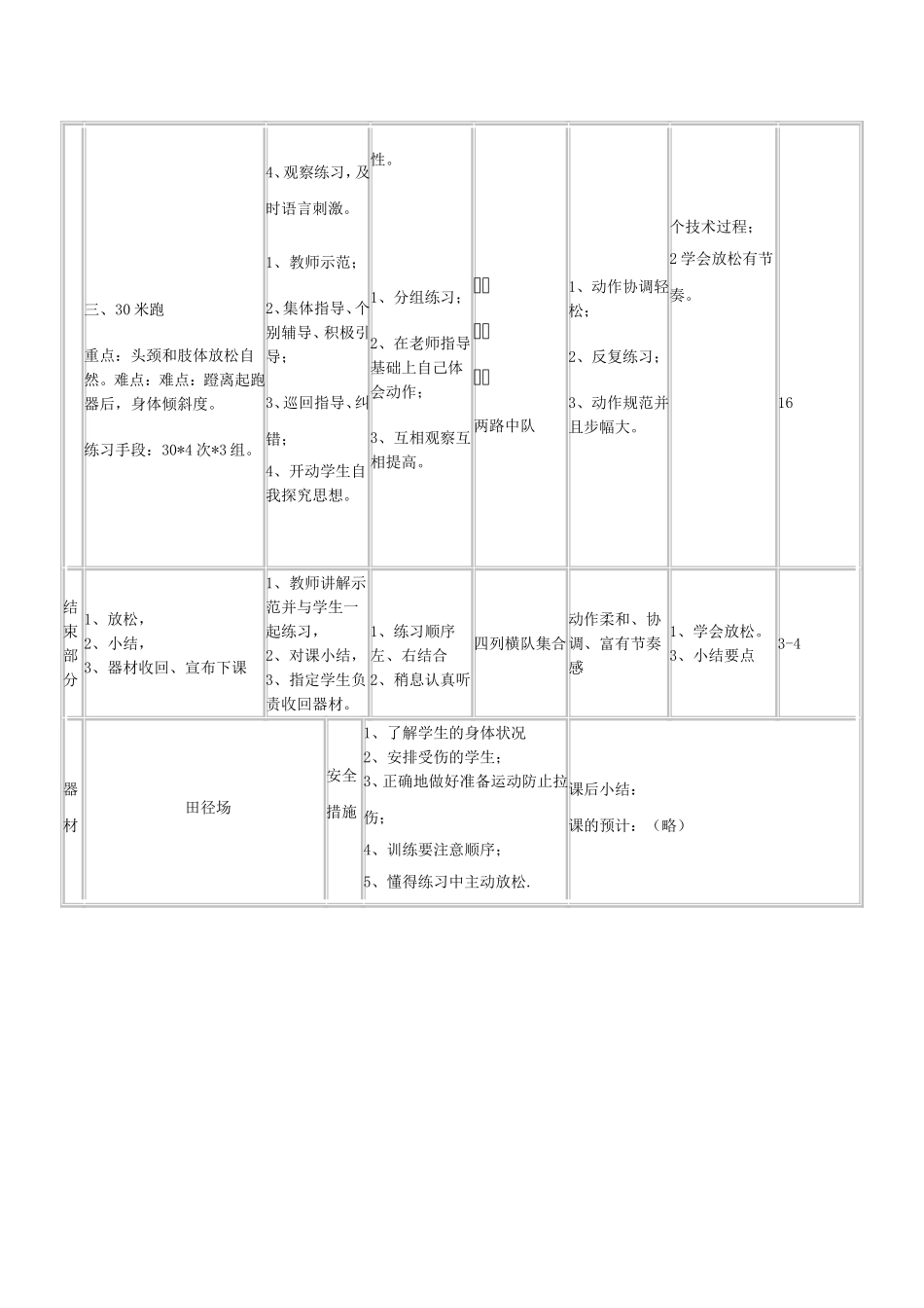 高中田径课教案_第2页