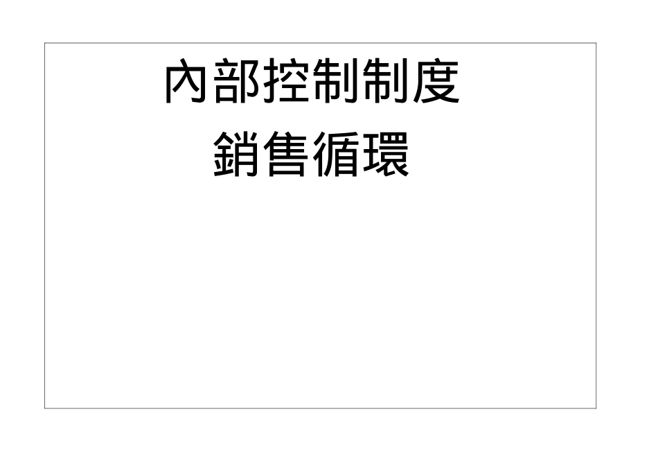 销售管理循环_第1页