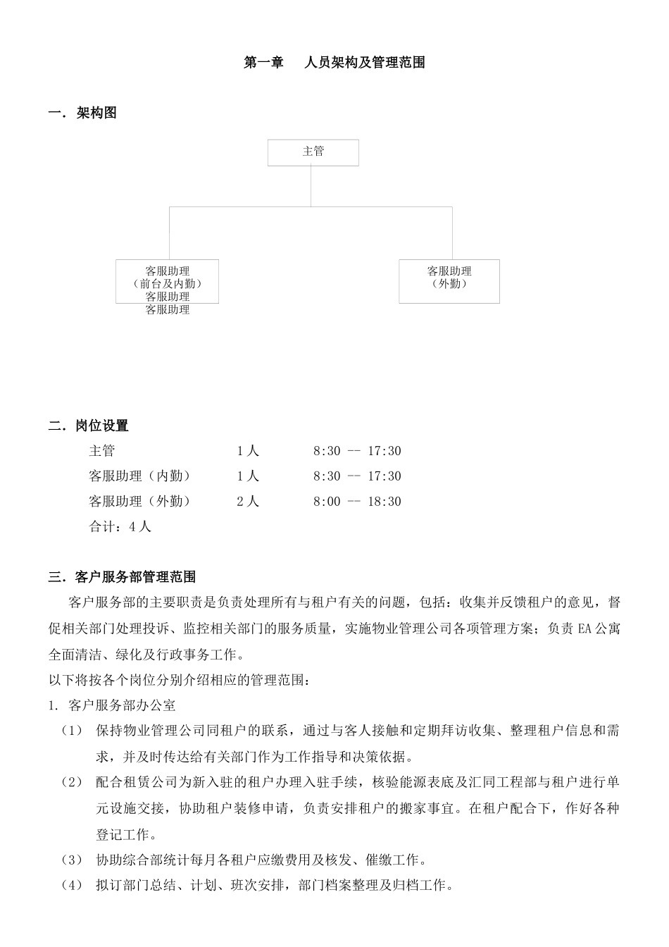 客户服务部运作守则范文_第1页