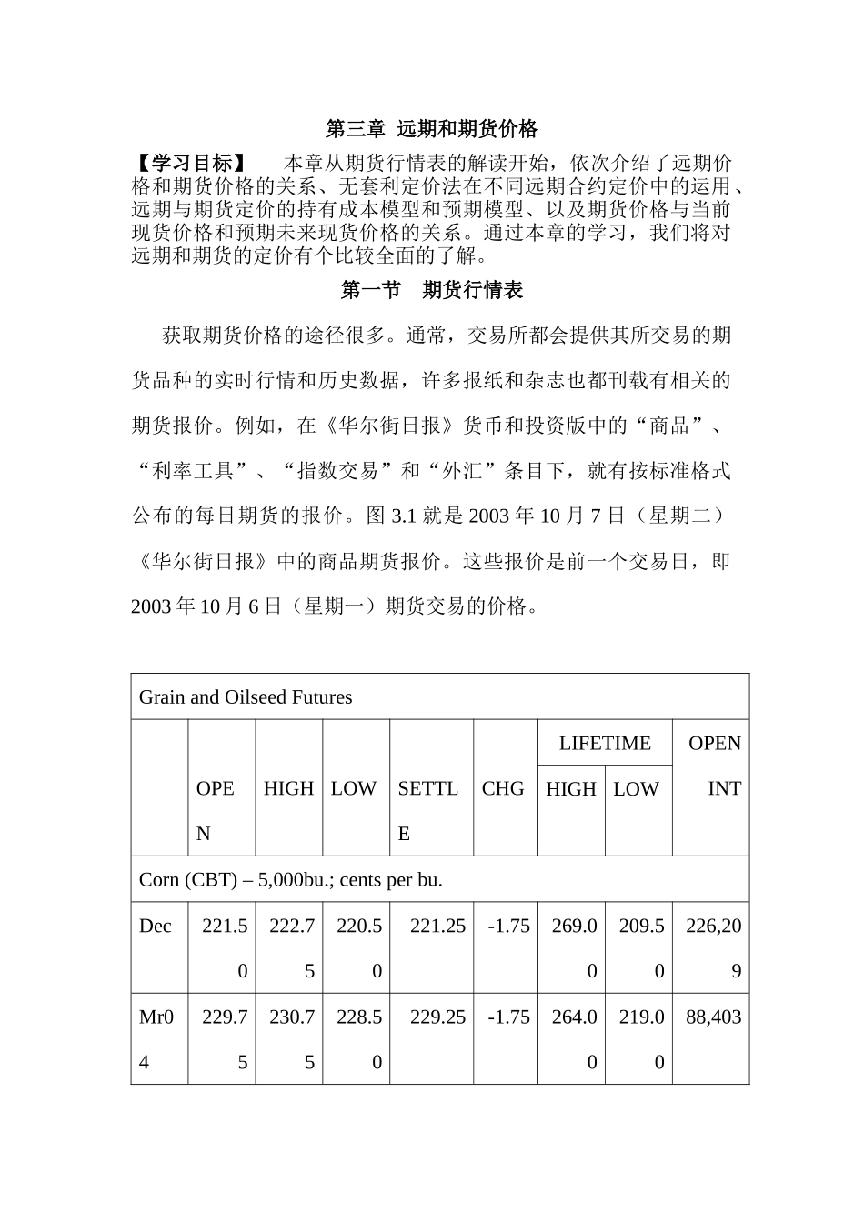 远期和期货价格知识_第1页