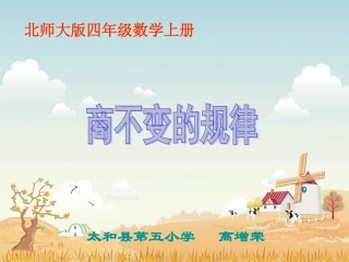 《商不变的规律》