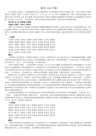 解读《弟子规》