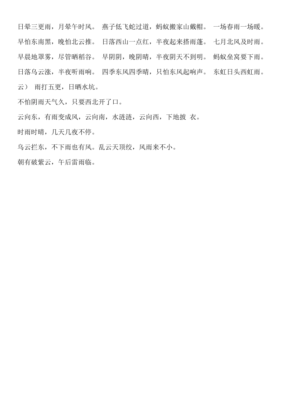 看云识天气谚语大全_第2页