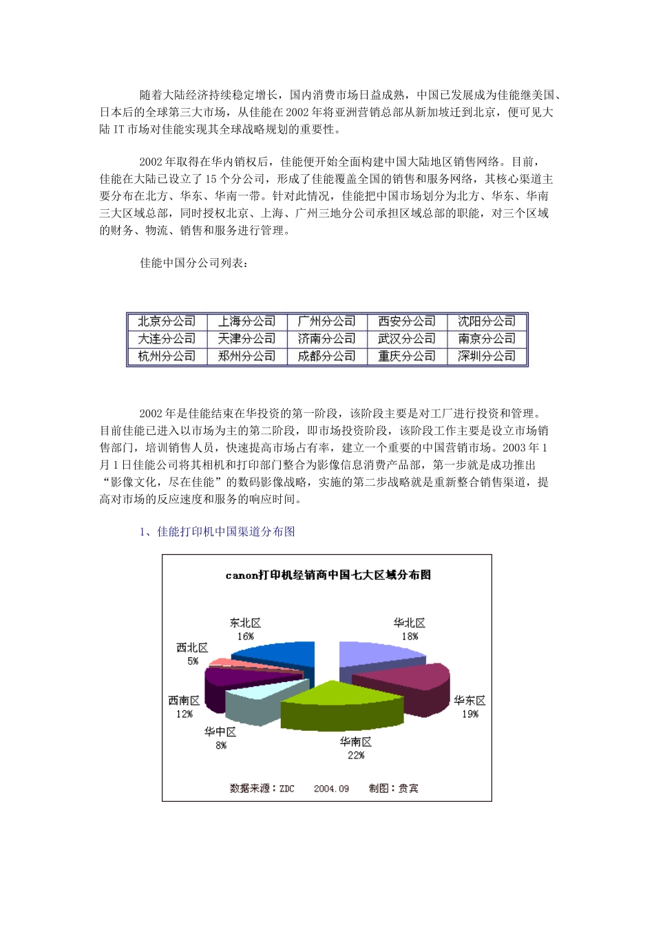 佳能打印机中国销售渠道分析报告_第2页