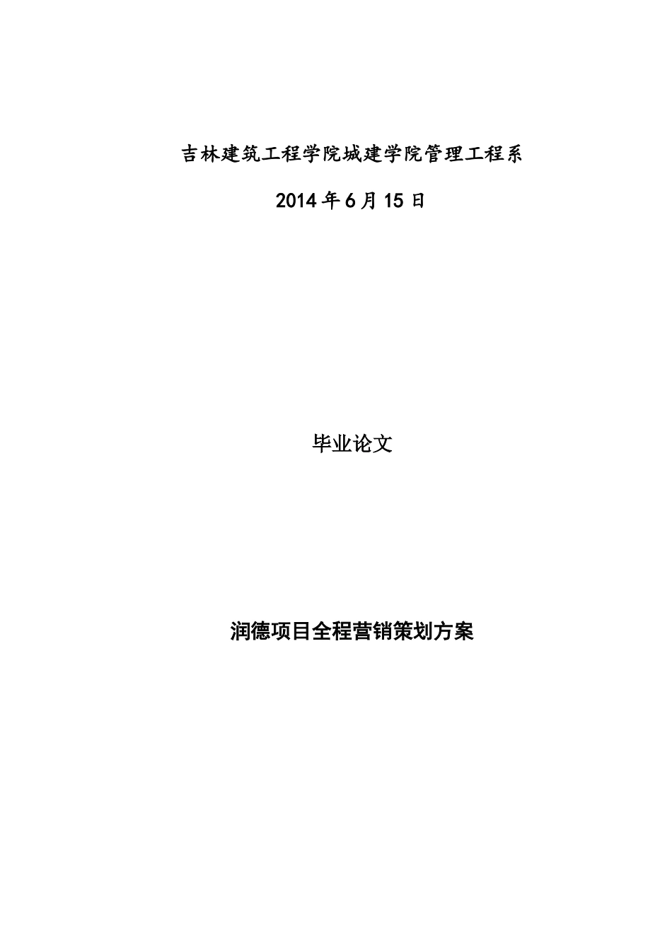 润德项目全程营销策划报告_第2页