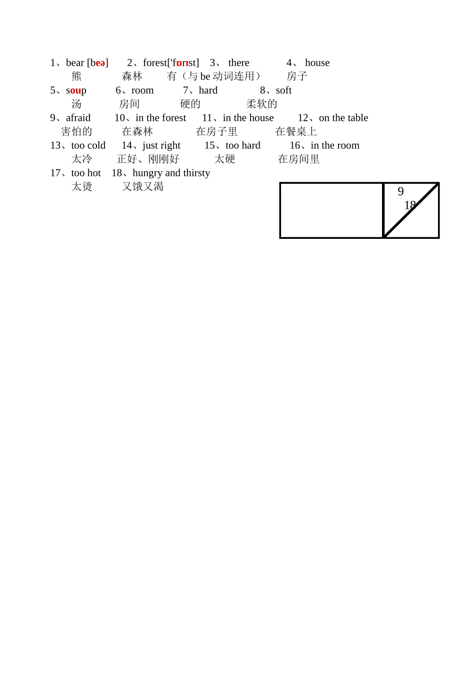 五年级上册单词整理_第2页