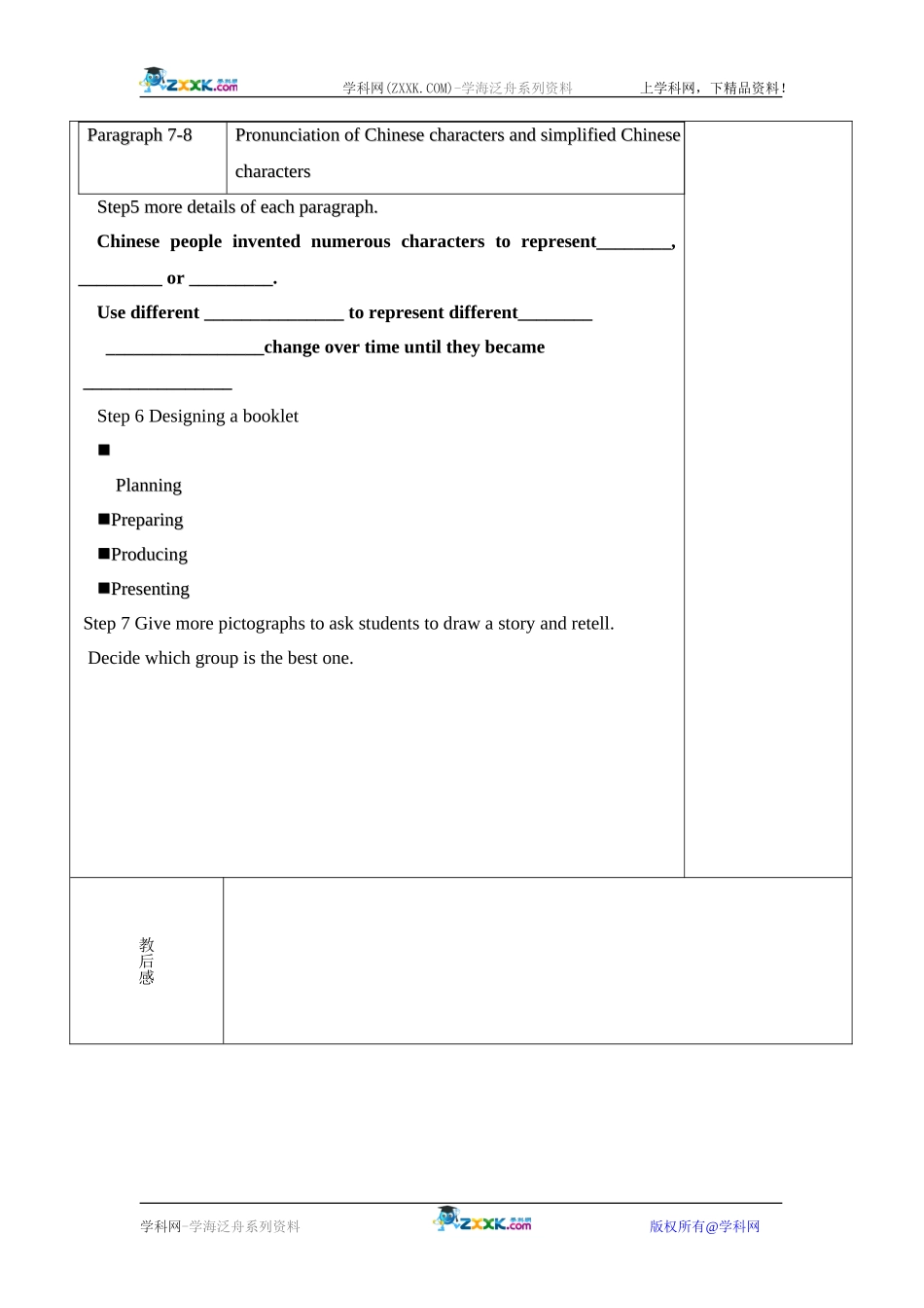 牛津高一英语模块三第二单元project教案_第2页