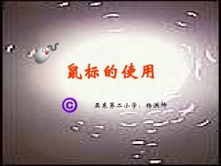 小学信息技术鼠标的使用