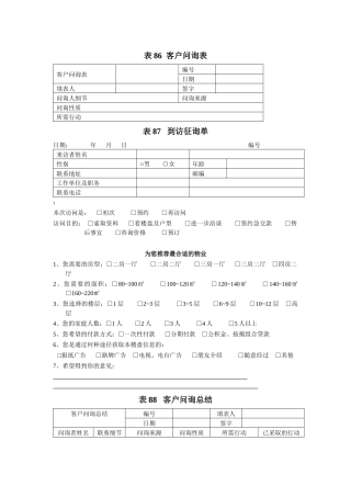 销售活动第一线管理表格86-109