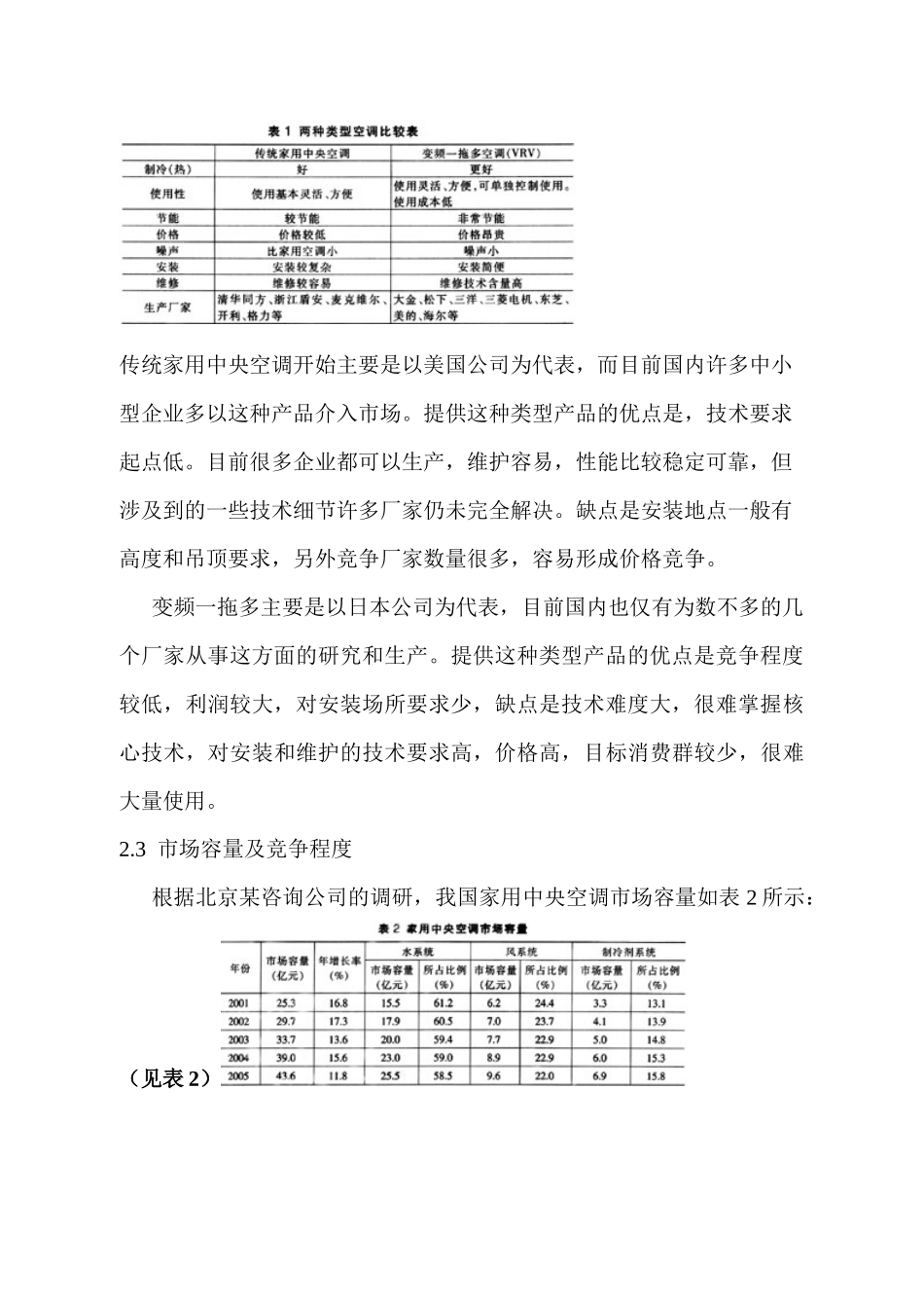 家用中央空调市场分析与企划建议(1)_第2页