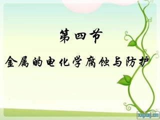 第四节金属的电化学腐蚀与防护