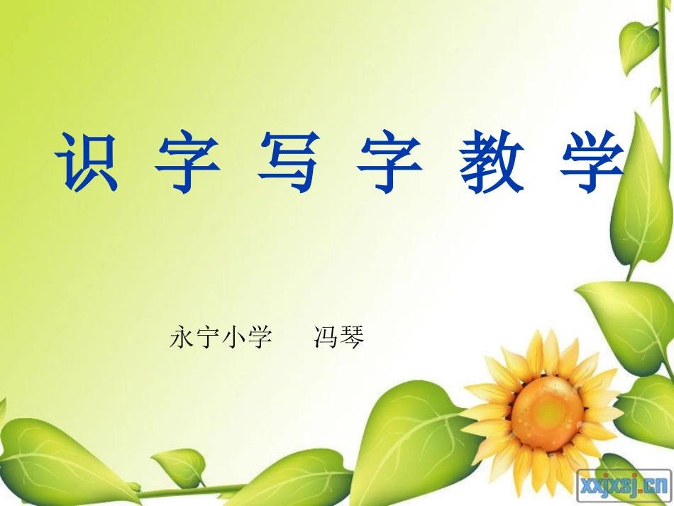 识字写字教学课件教学课件_第1页