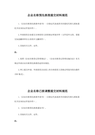 企业核名设立变更注销登记指南培训资料