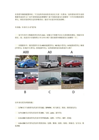 买车前看懂汽车所有参数