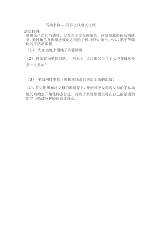 盲行之风雨人生路